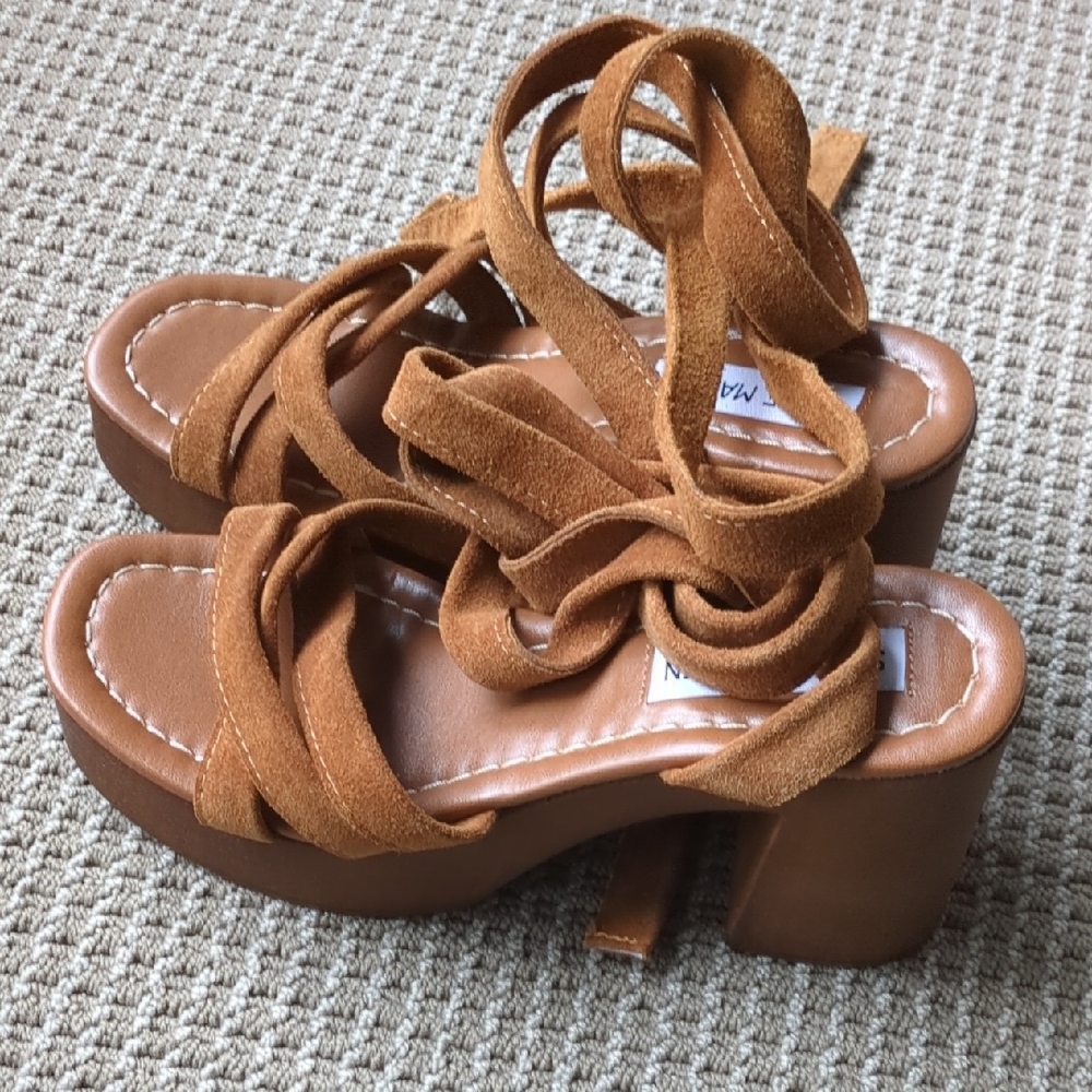 Steve Madden Brown Platform Sandals